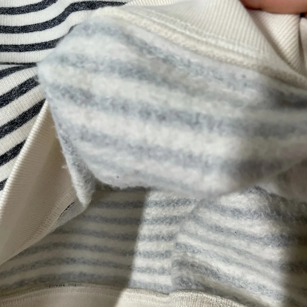 Lou & Grey Stripe Balloon Sleeves Hoodie size S - Picture 9 of 14